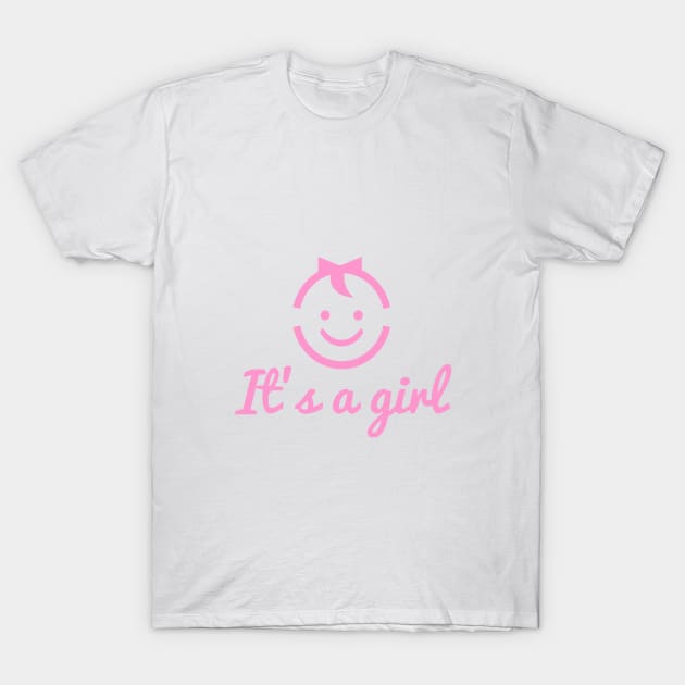 it's a girl design with cute face icon T-Shirt by beakraus